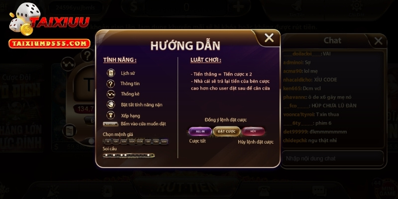 Cách thức chọn cửa cược trên giao diện của nền tảng Nhatvip