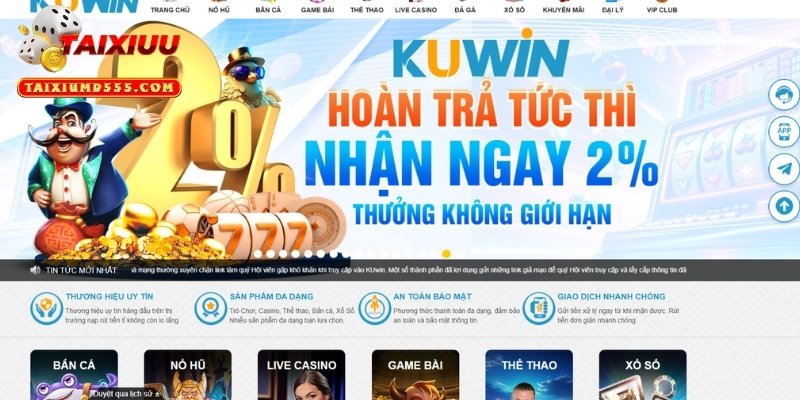 Khám phá sảnh cược Tài Xỉu Kuwin đình đám